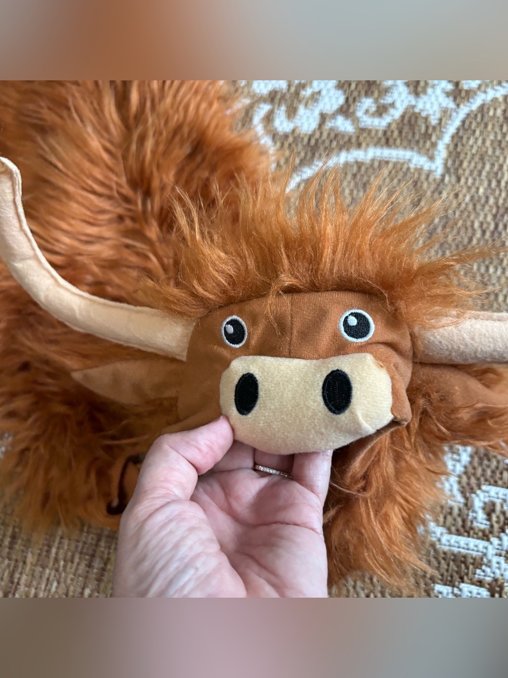 Highland Cow Hoodie Dog Full Body Costume - Boots & Barkley Light Brown M